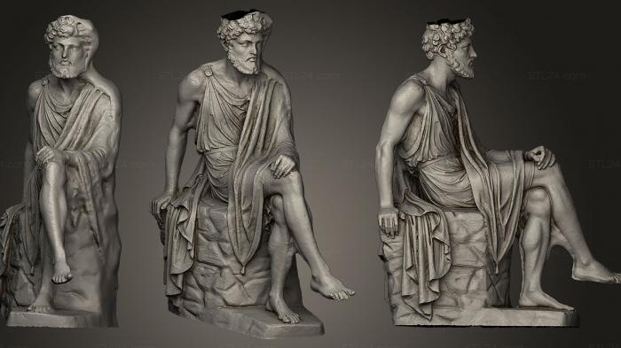 Statues antique and historical (Seated Jew, STKA_0993) 3D models for cnc